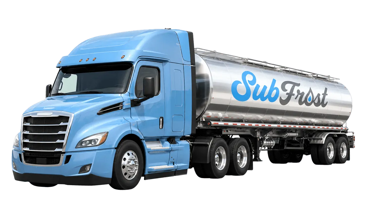 Sub-Frost stainless tanker truck